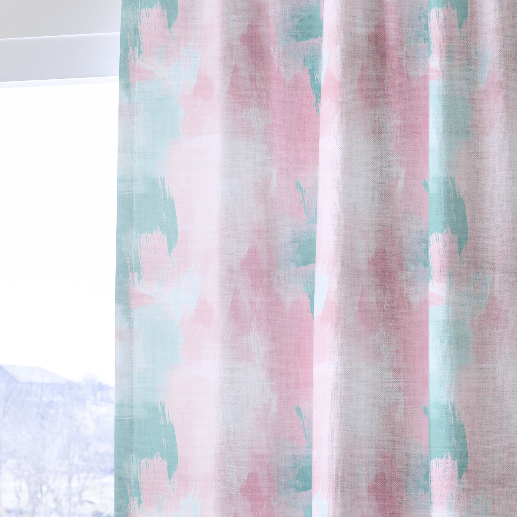 Spring Cascade - Drapery — one panel