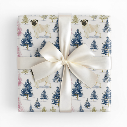 Holly Jolly Pug - Wrapping Paper