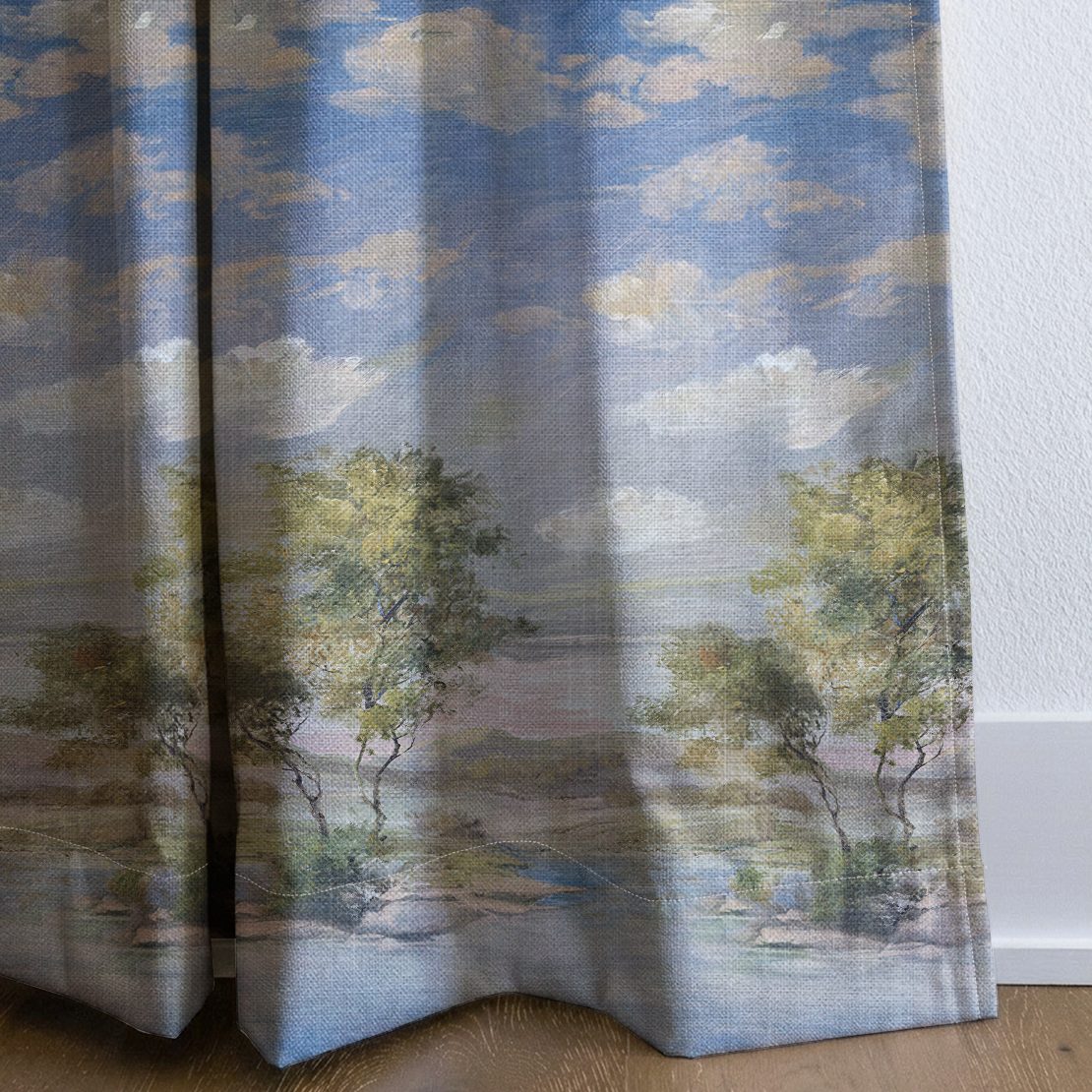 Sky - Drapery — corner closeup
