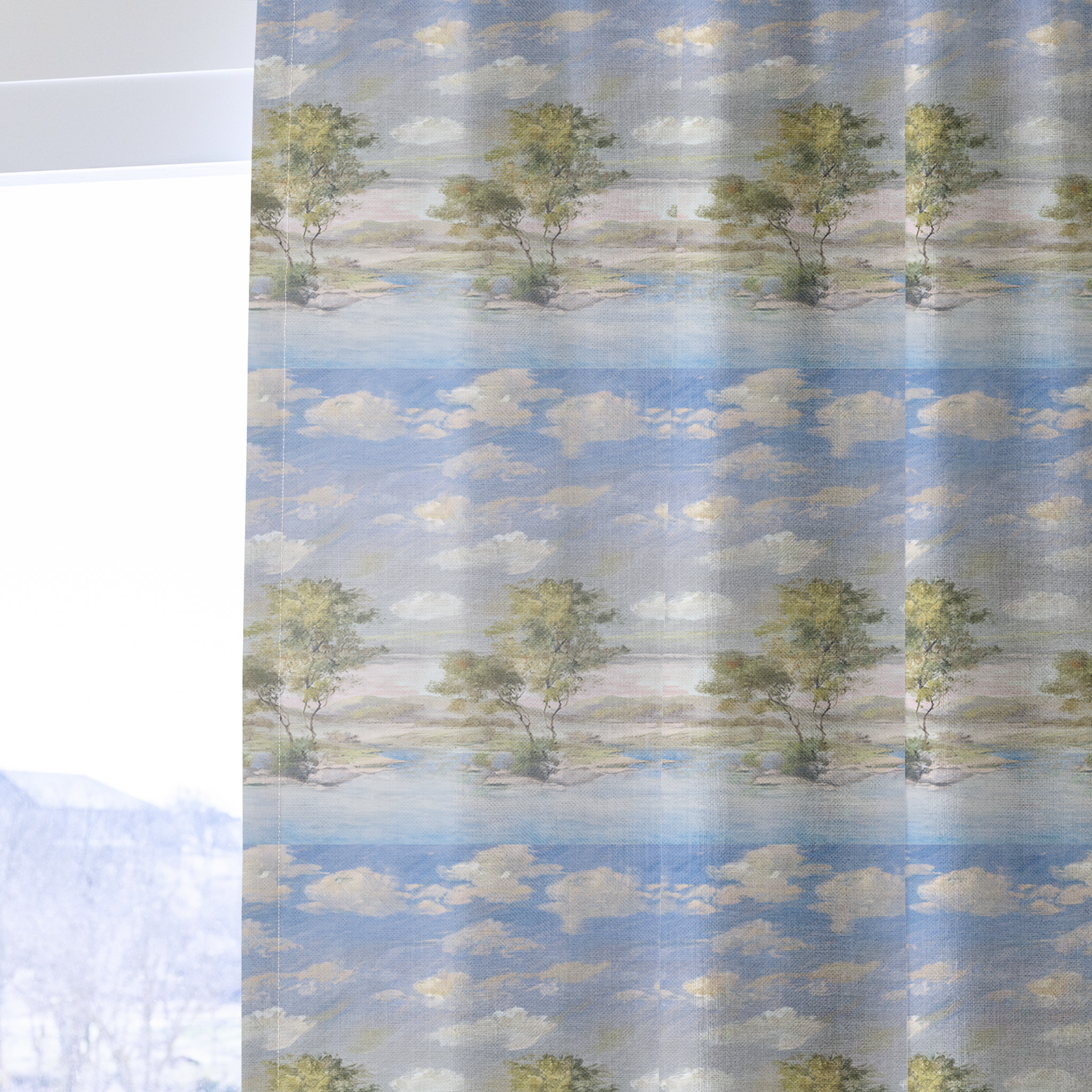 Sky - Drapery — one panel