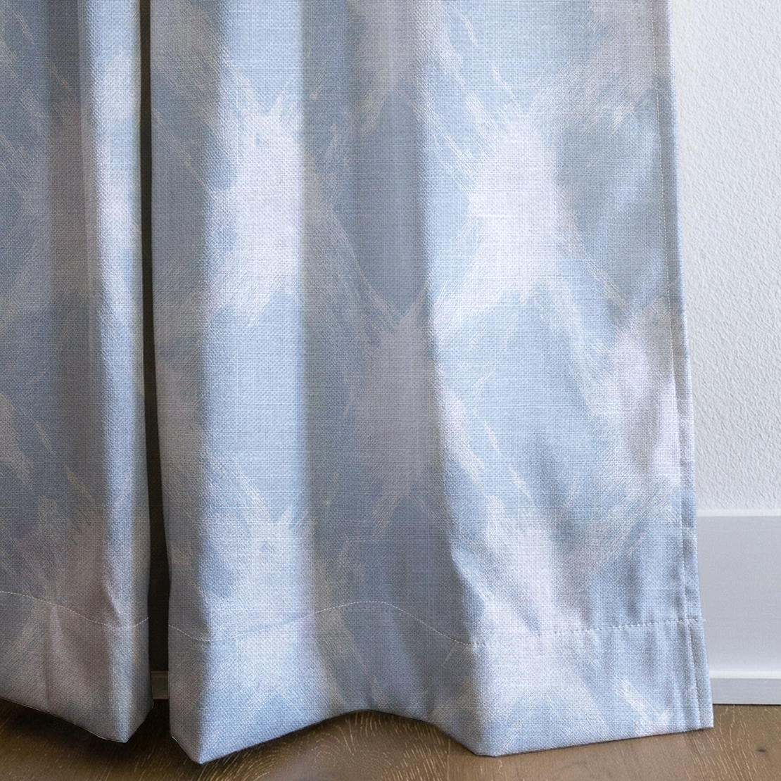 Checking In - Drapery — corner closeup