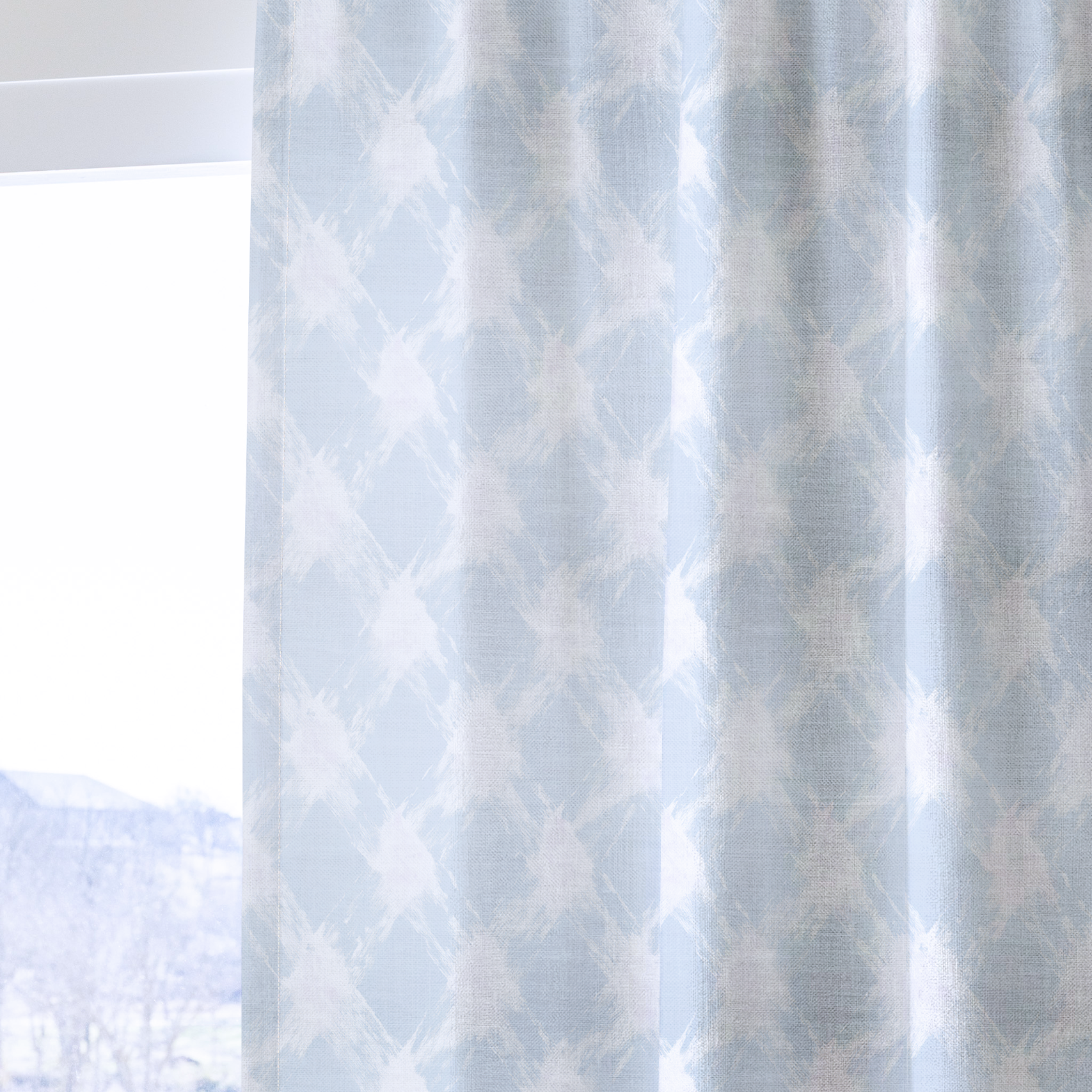 Checking In - Drapery — one panel