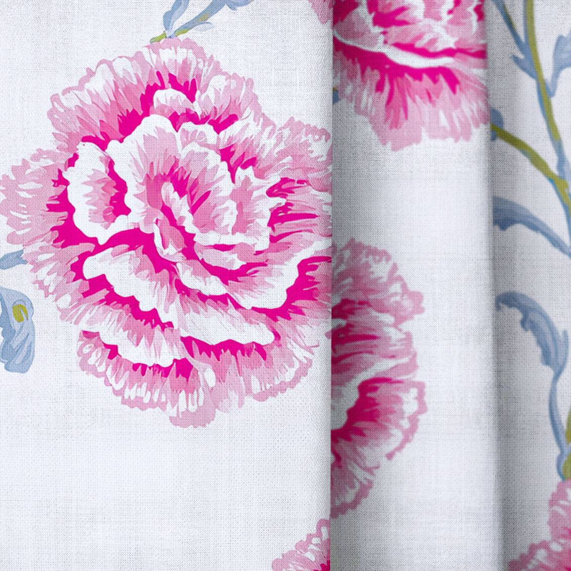 Rose Carnation - Drapery — close up