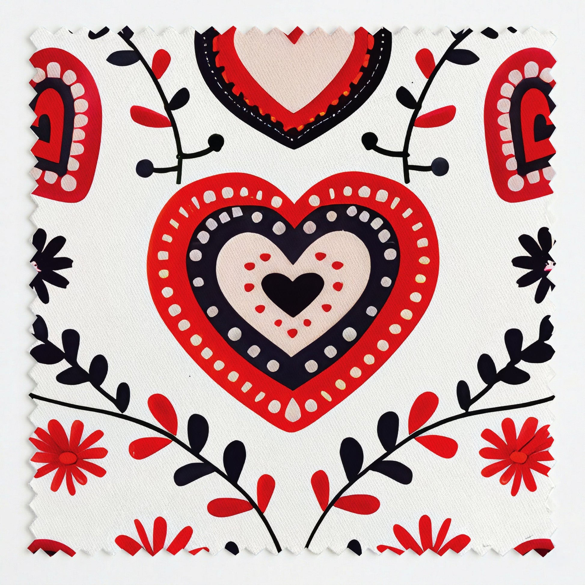 Heartfelt Folk Fabric by the Yard