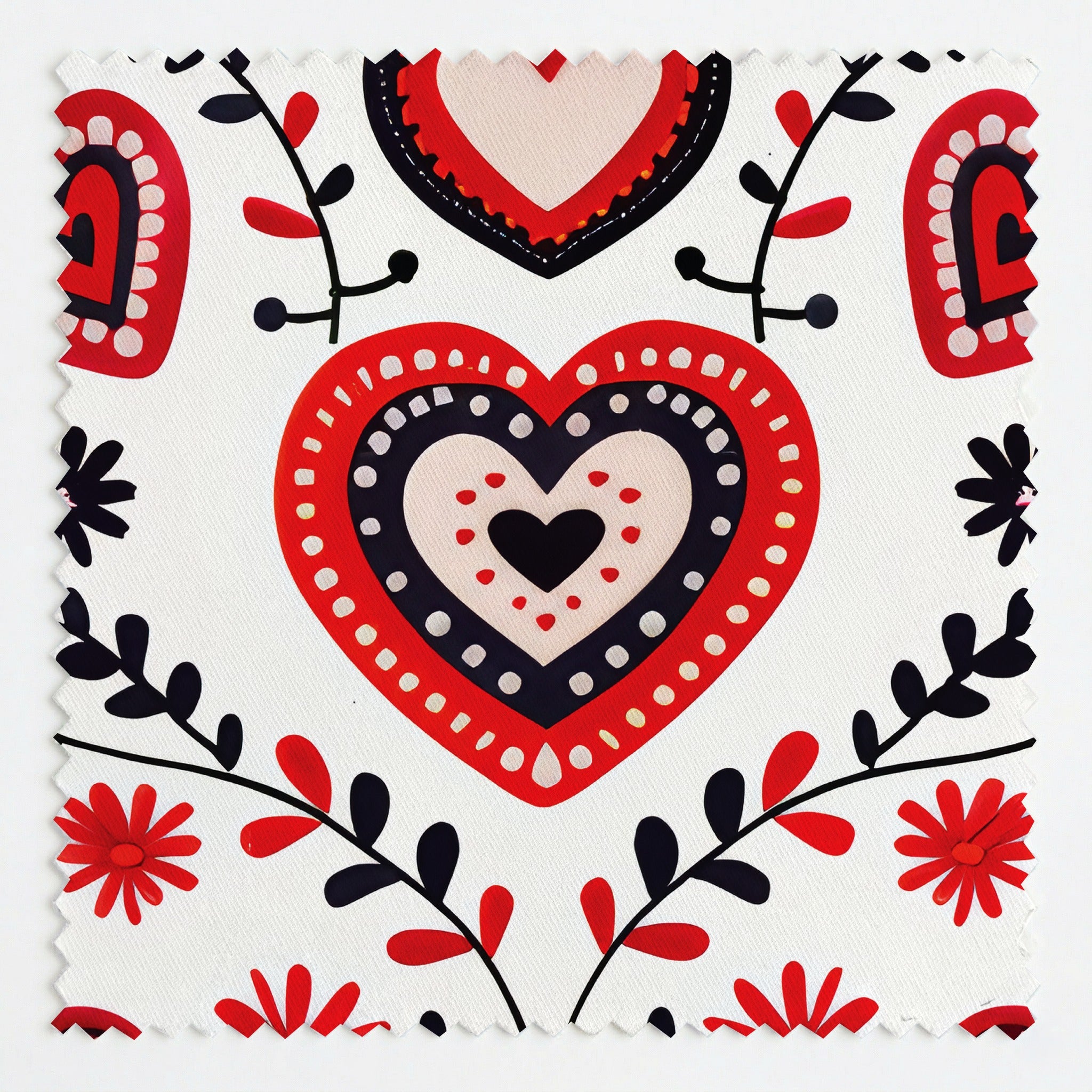 Heartfelt Folk Fabric by the Yard