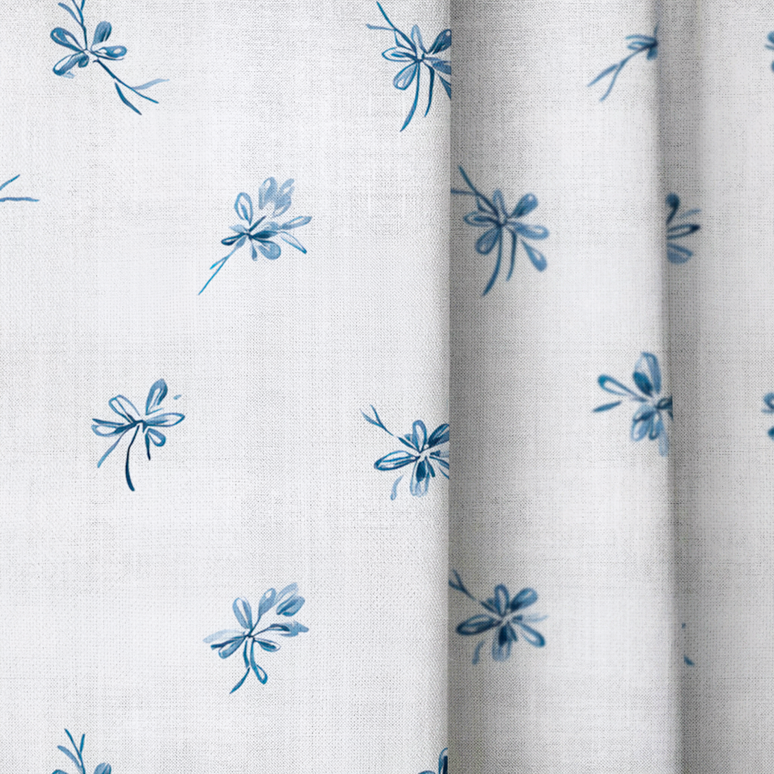 Evie Blue - Drapery — close up