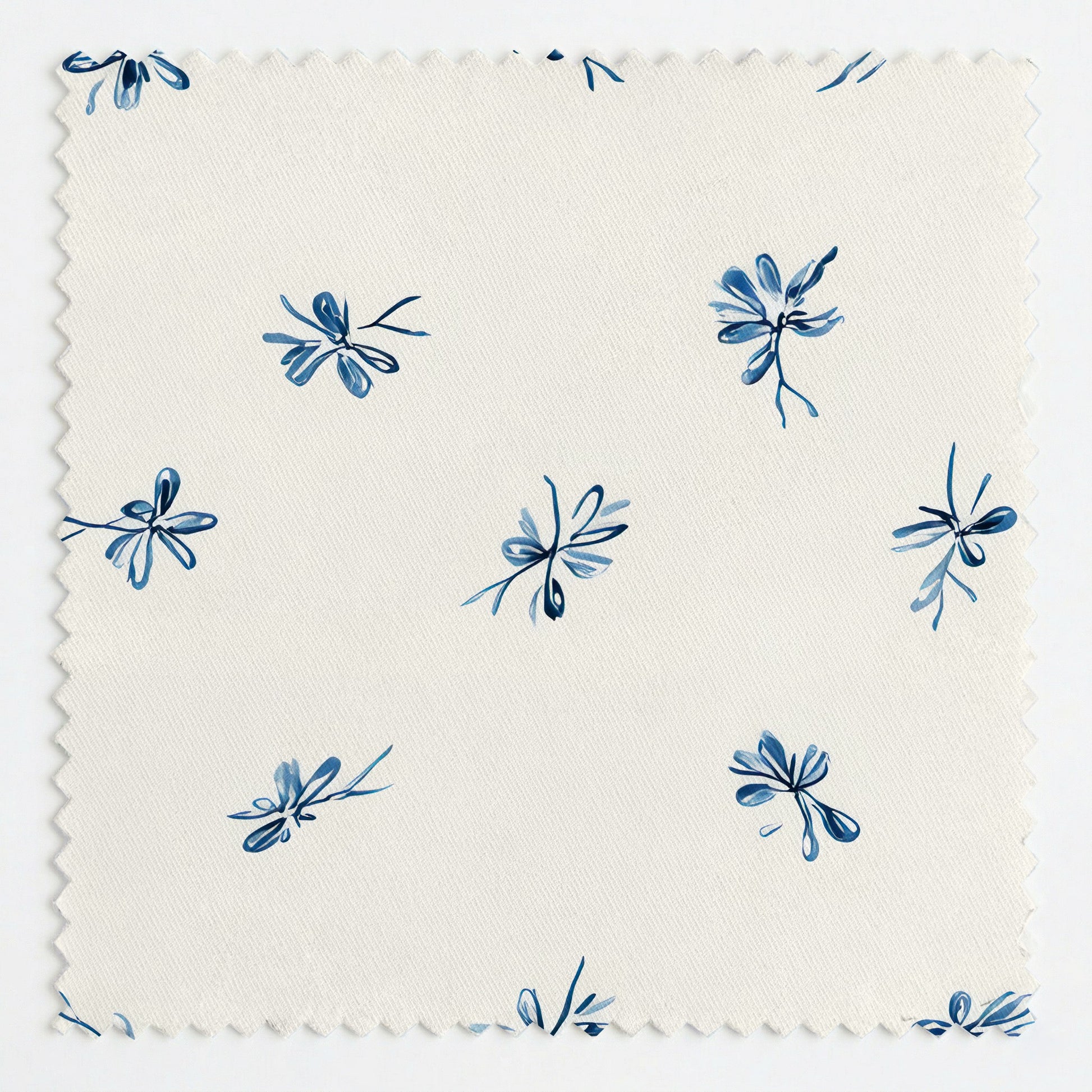 Evie Blue Fabric by the Yard