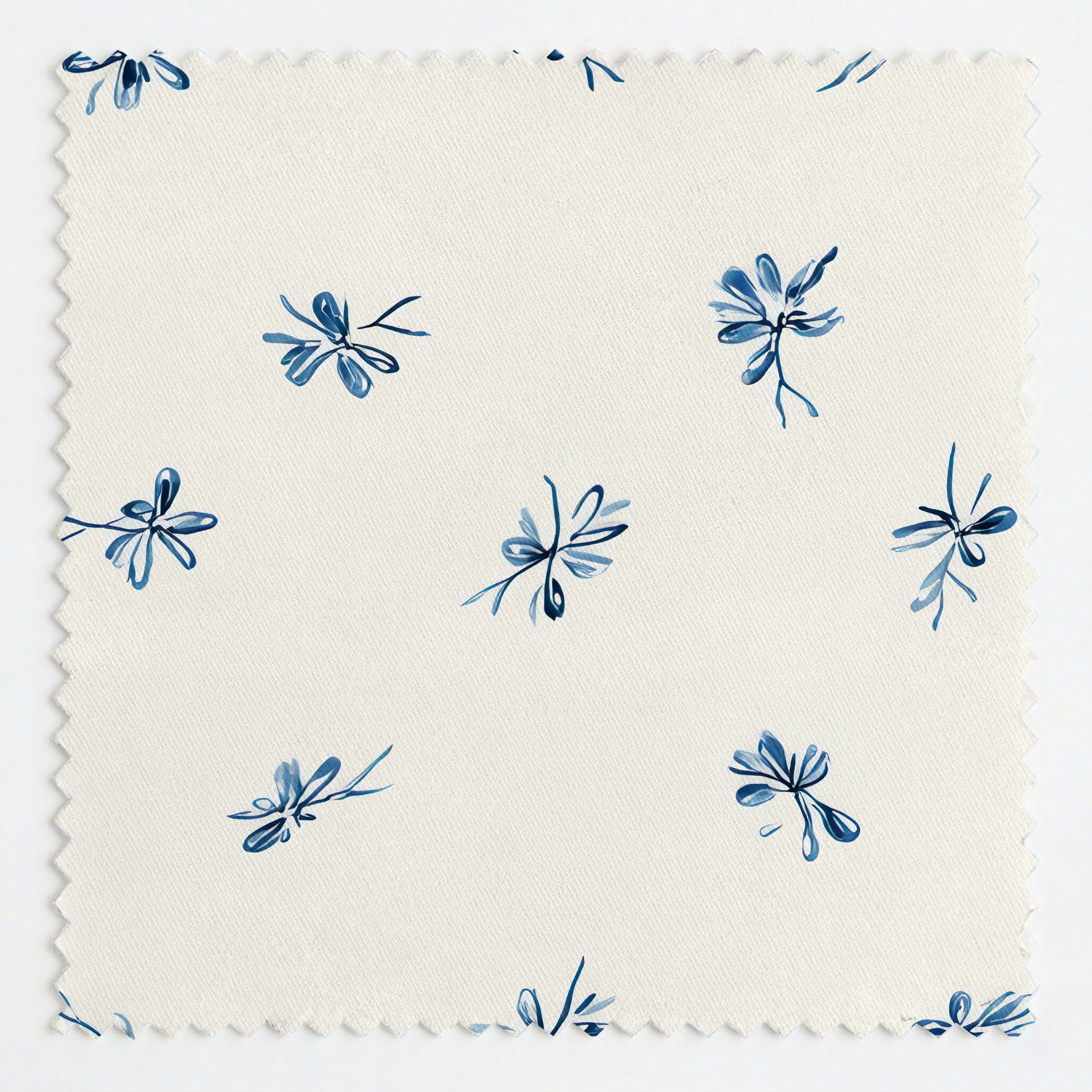 Evie Blue Fabric by the Yard