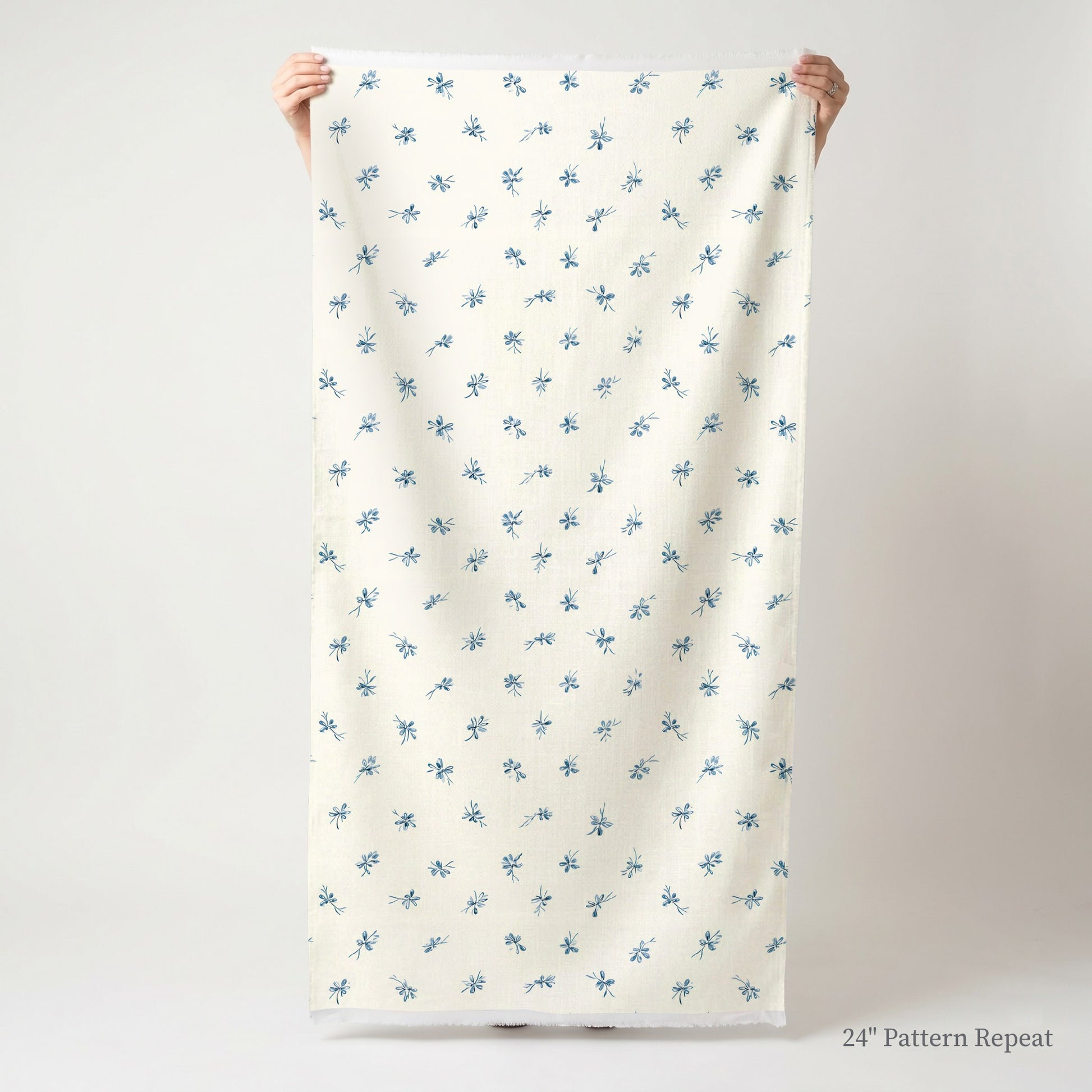 Evie Blue Fabric by the Yard