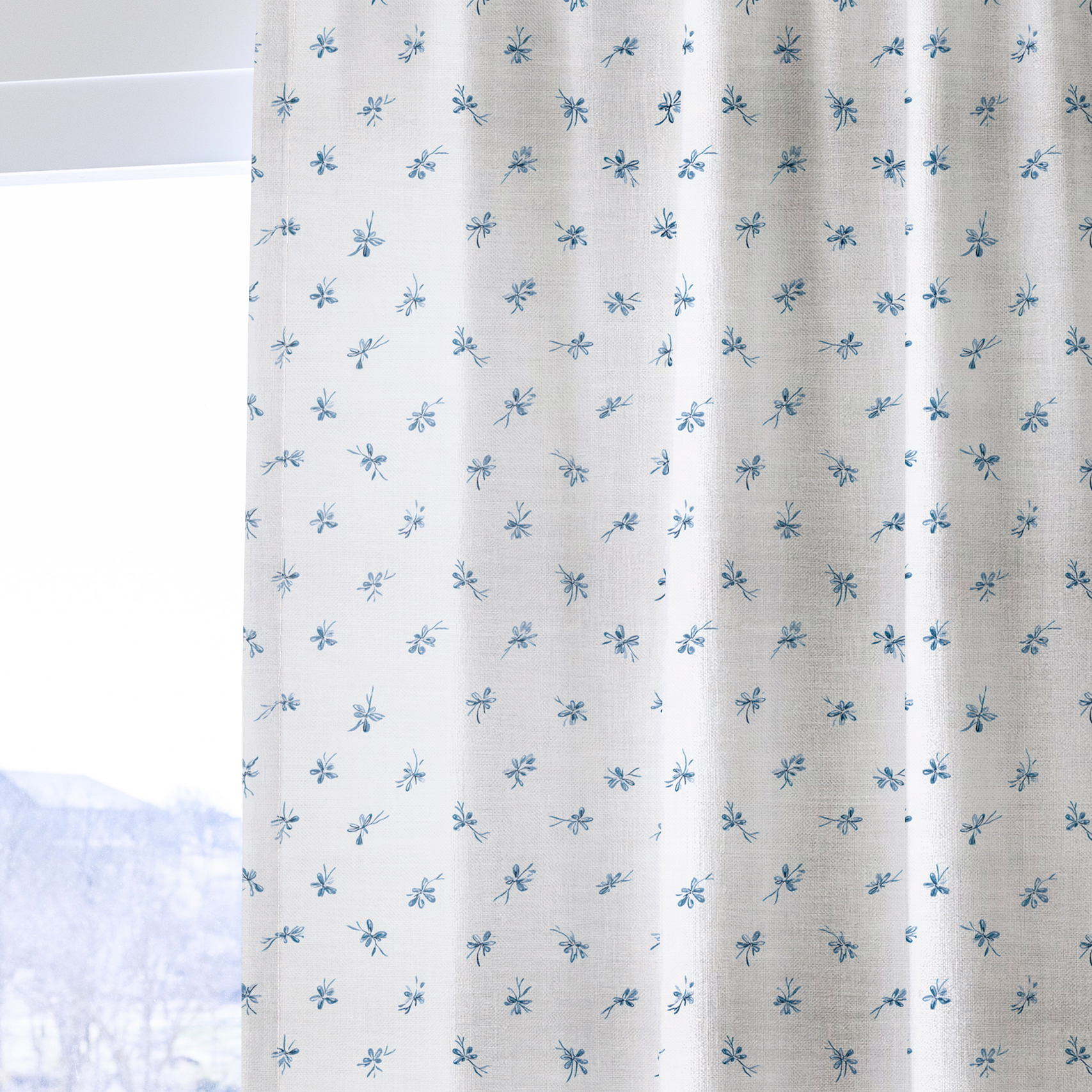 Evie Blue - Drapery — one panel