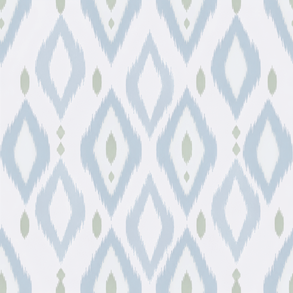Palm Promenade Ikat Wallpaper