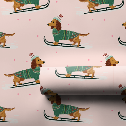 Dashing Brown - Wrapping Paper