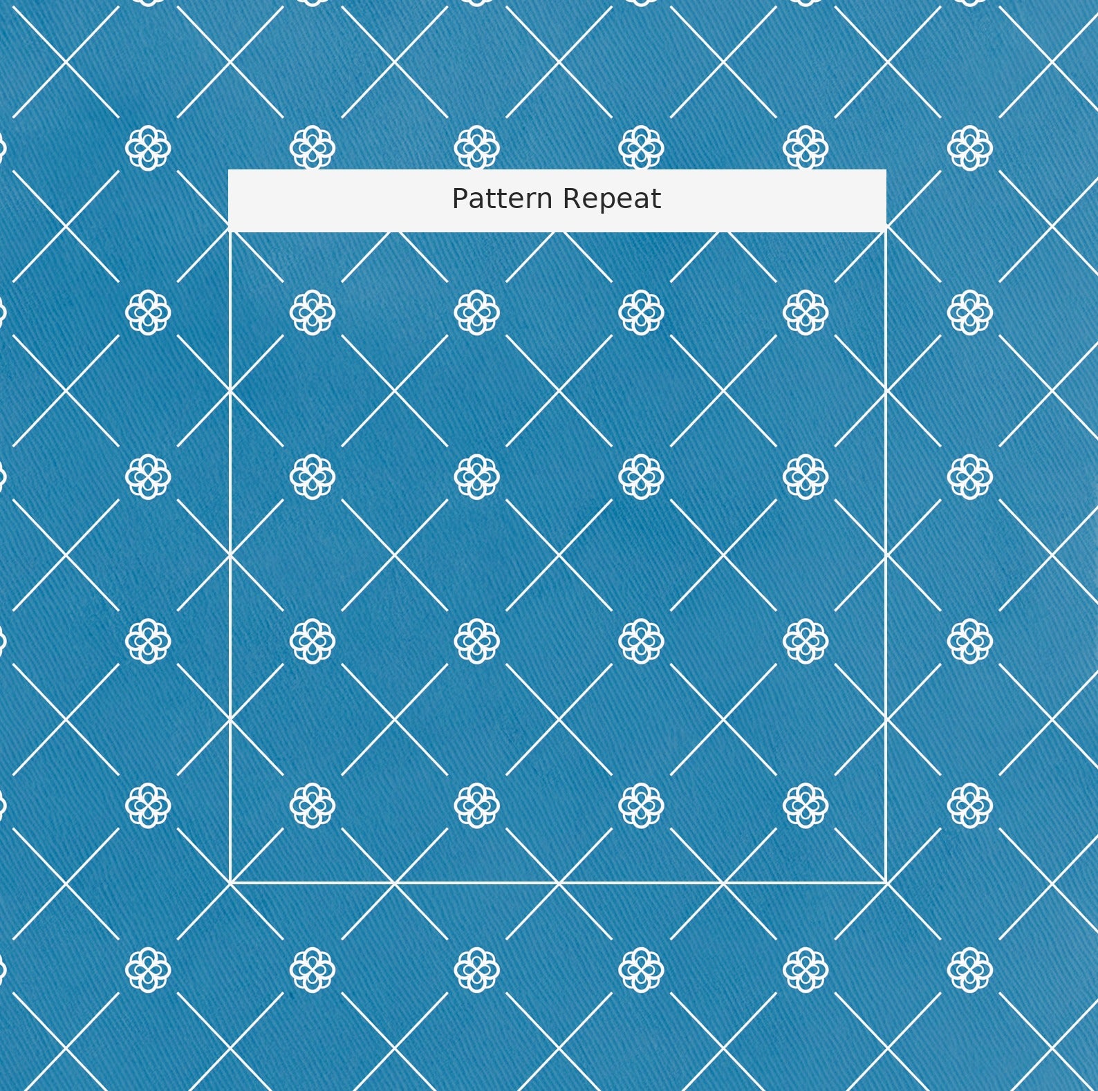 Rose Lattice Fabric by the Yard — pattern repeat