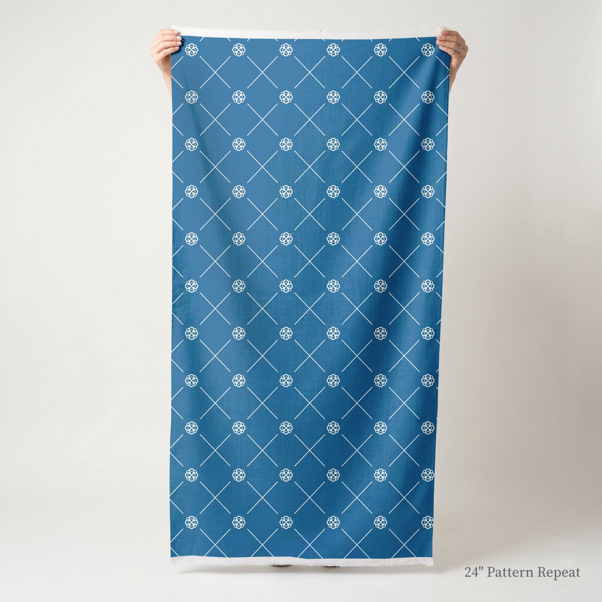 Rose Lattice Fabric by the Yard