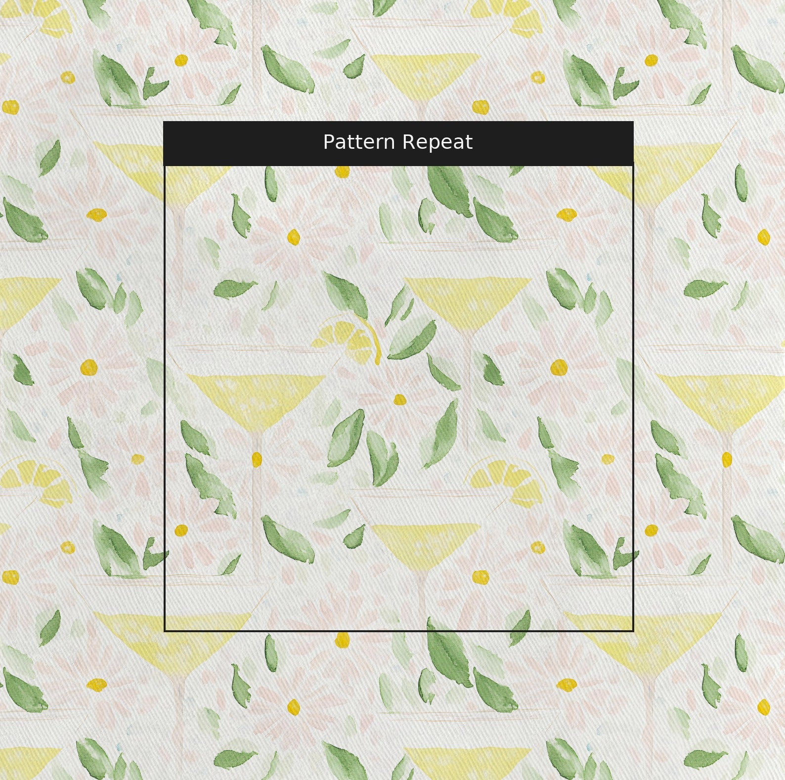 Citrus Chic Fabric by the Yard — pattern repeat