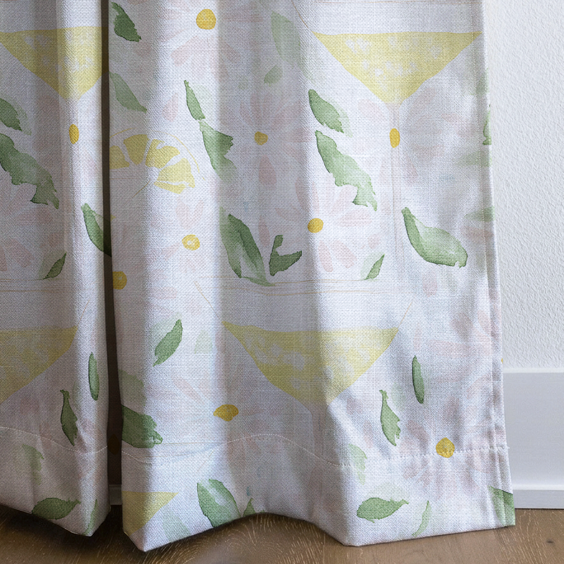 Citrus Chic - Drapery — corner closeup