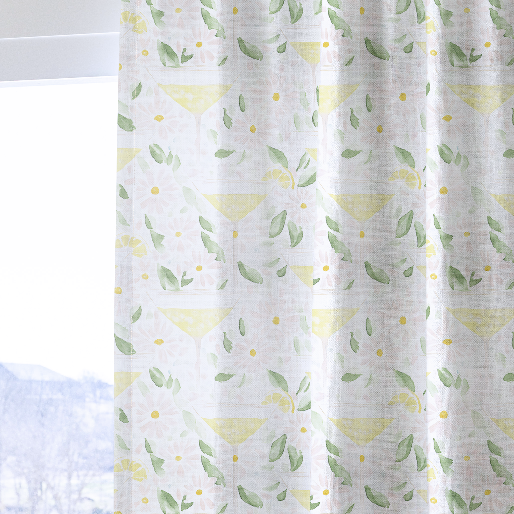 Citrus Chic - Drapery — one panel