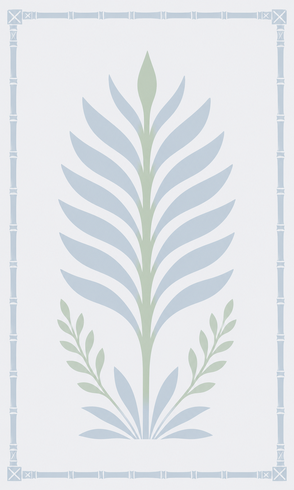 Palm Promenade Sea Salt Frond - Tapestry
