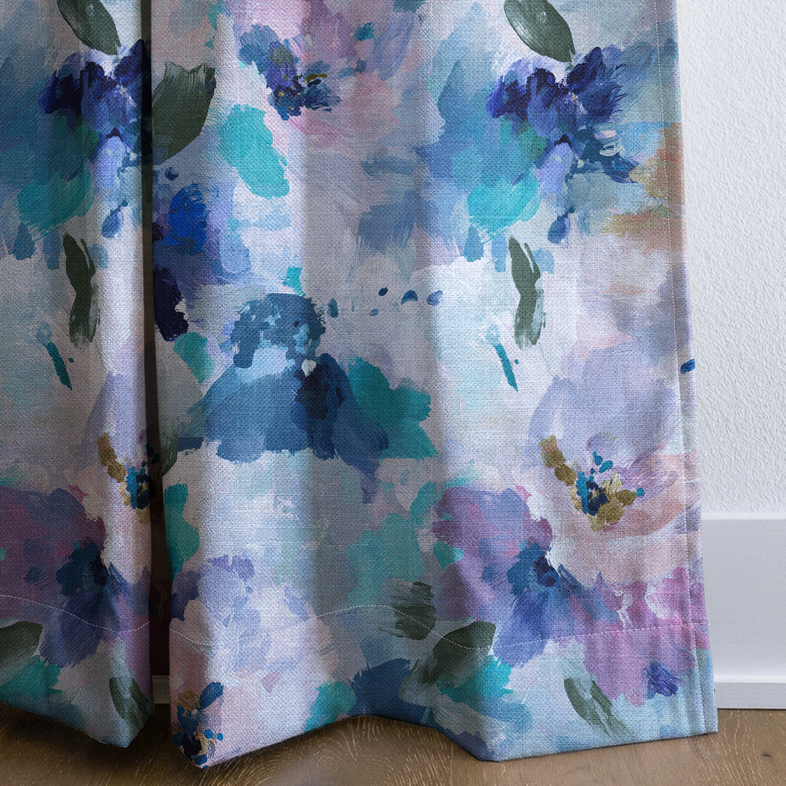 Blurred in Bloom - Drapery — corner closeup