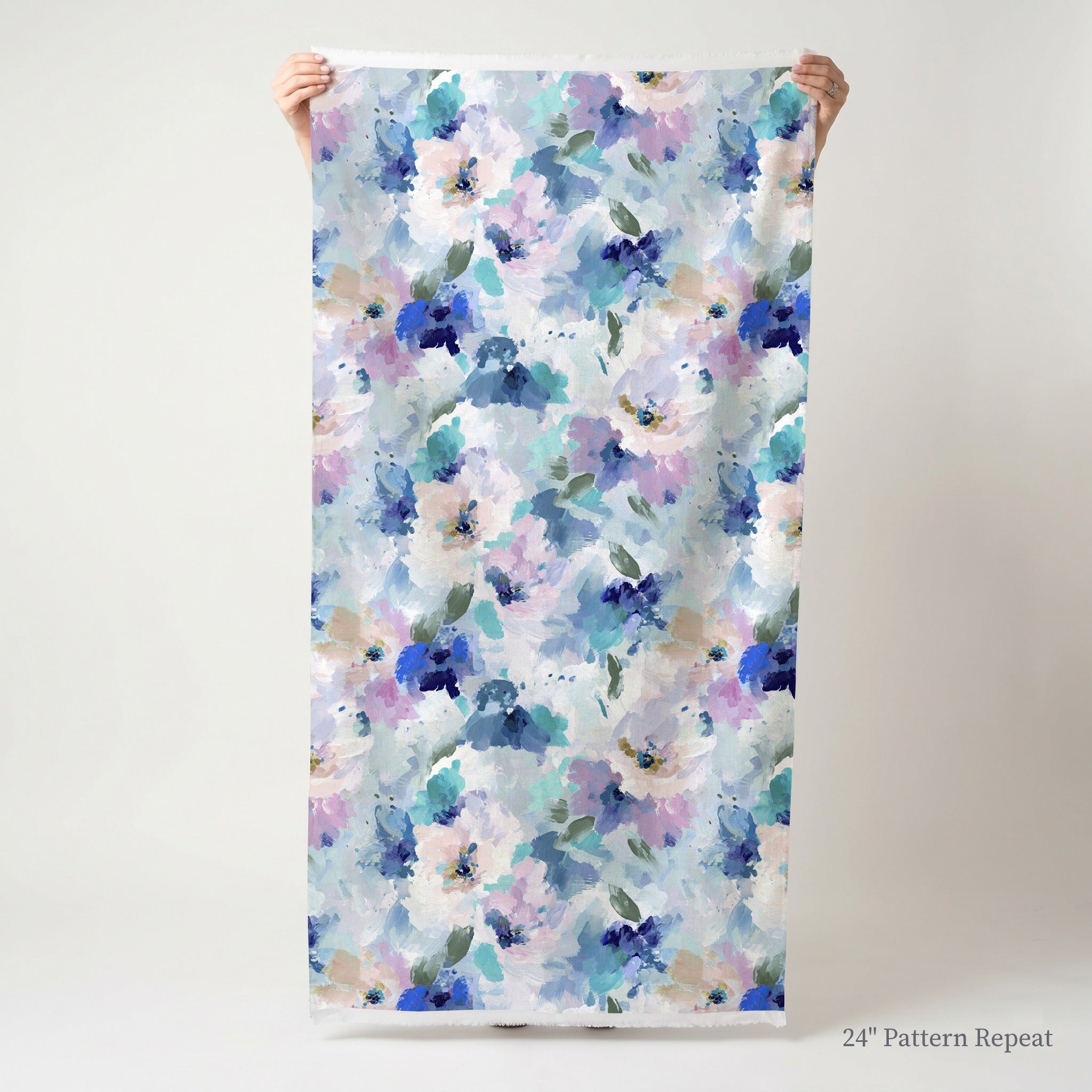 Blurred in Bloom Fabric by the Yard