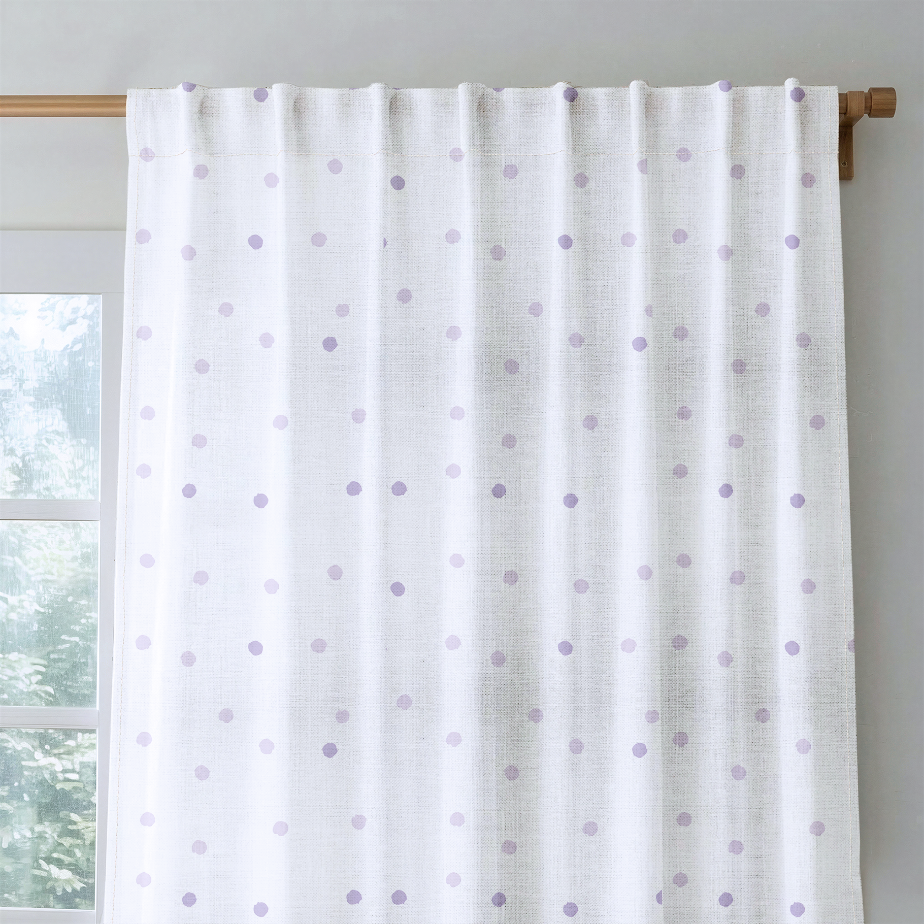 Purple Aria - Drapery — rod