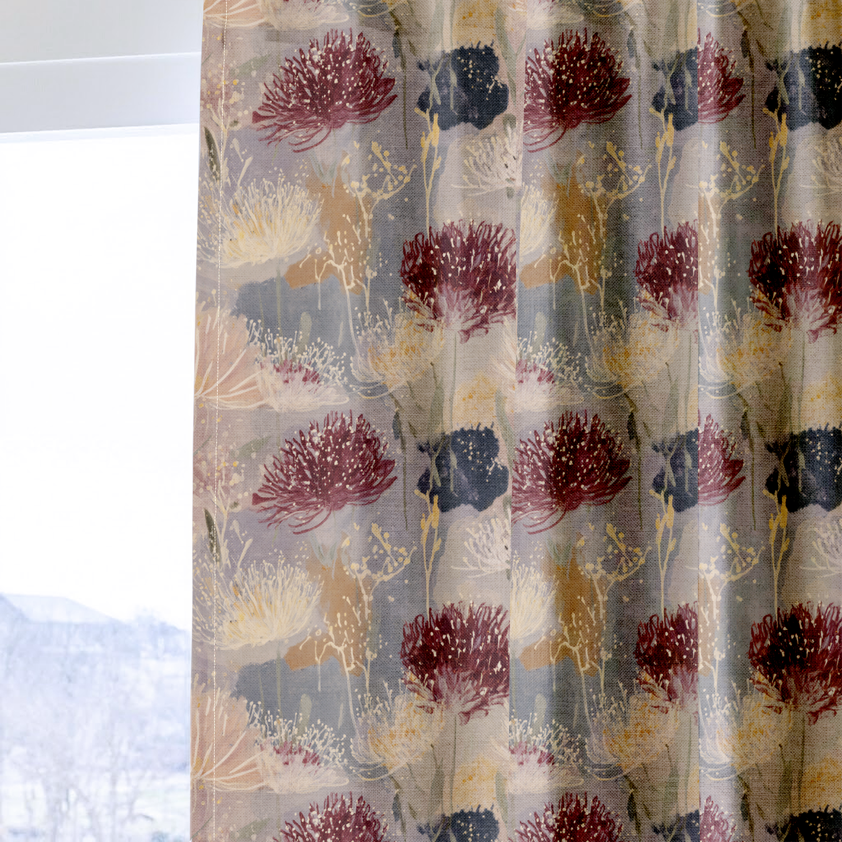 The Muted Meadow - Drapery — one panel
