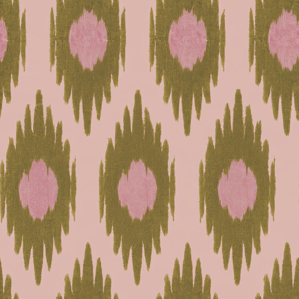 Olive Grove Ikat Wallpaper