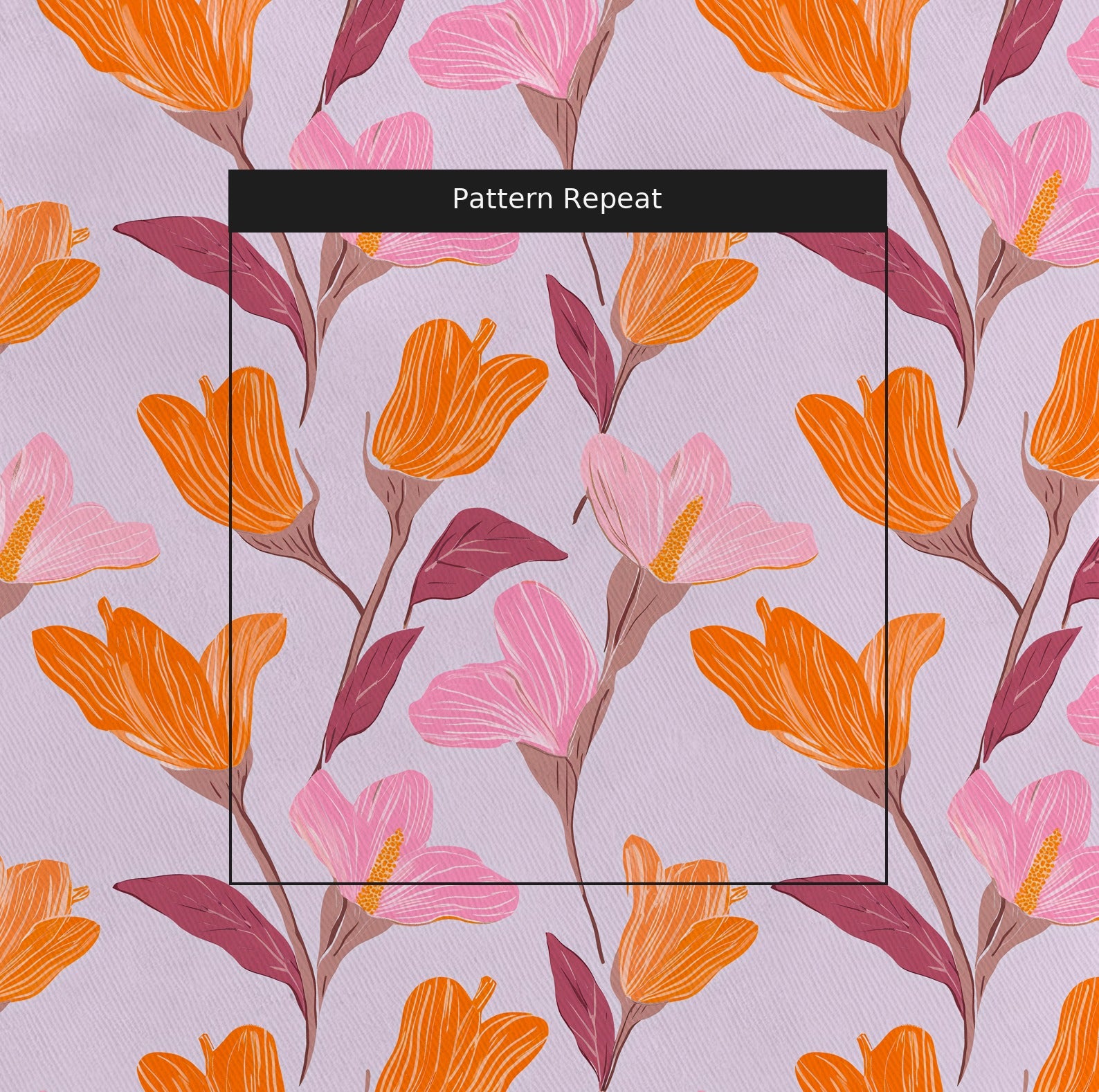 Clementine's Dream Fabric by the Yard — pattern repeat