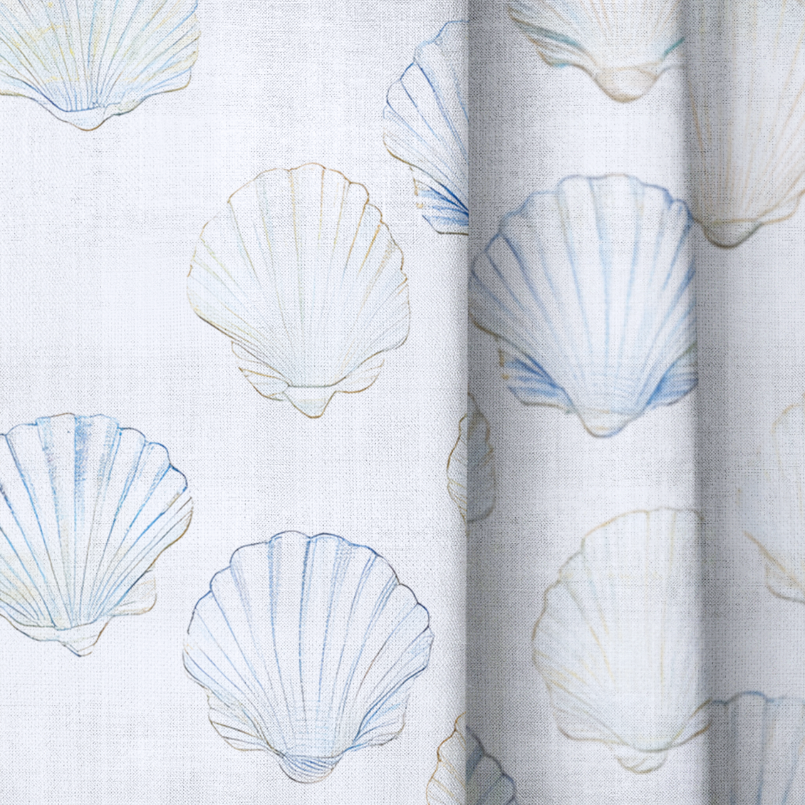 Sally's Sea Shells - Drapery — close up