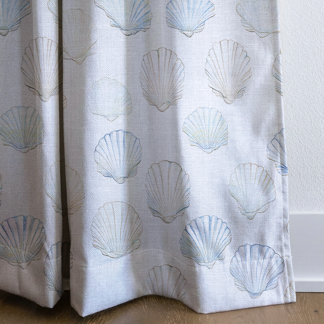 Sally's Sea Shells - Drapery — corner closeup