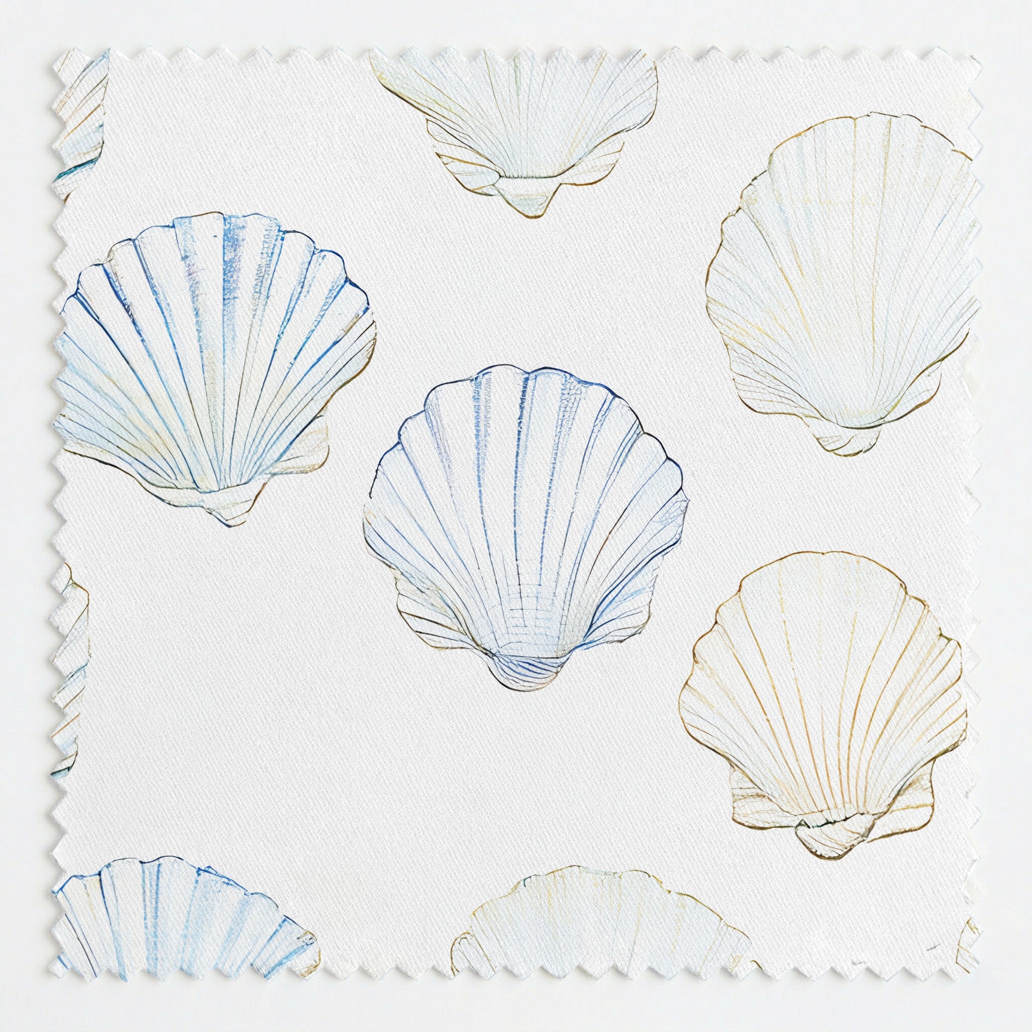 Sally's Sea Shells Fabric by the Yard