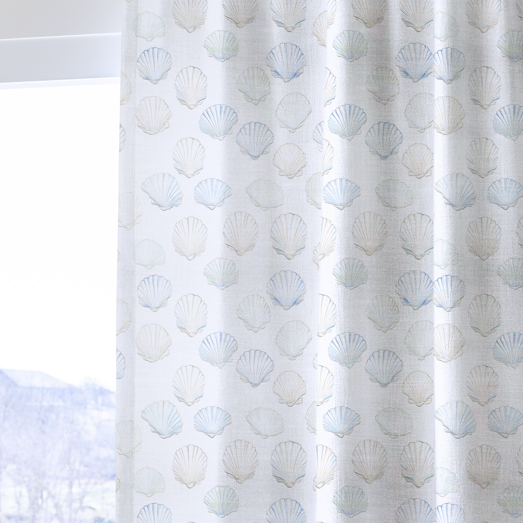 Sally's Sea Shells - Drapery — one panel
