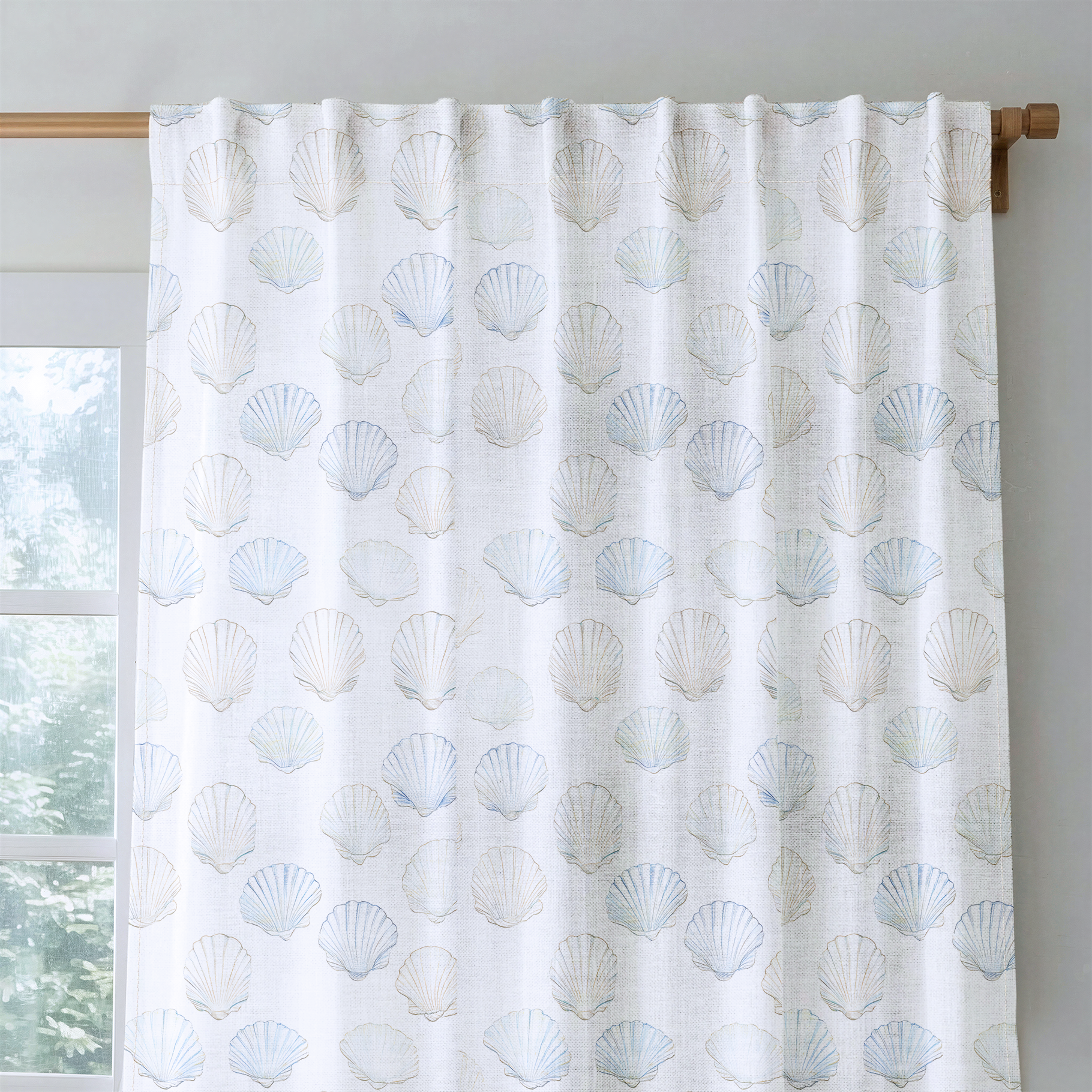 Sally's Sea Shells - Drapery — rod