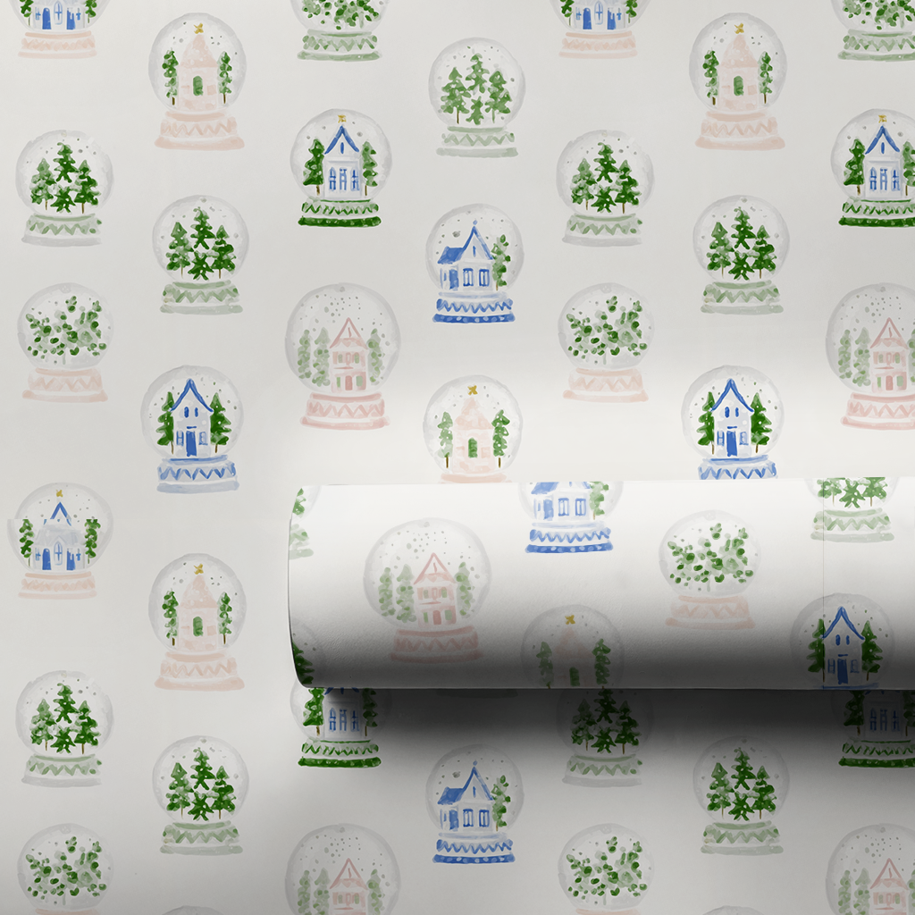Snow Globe Street - Wrapping Paper