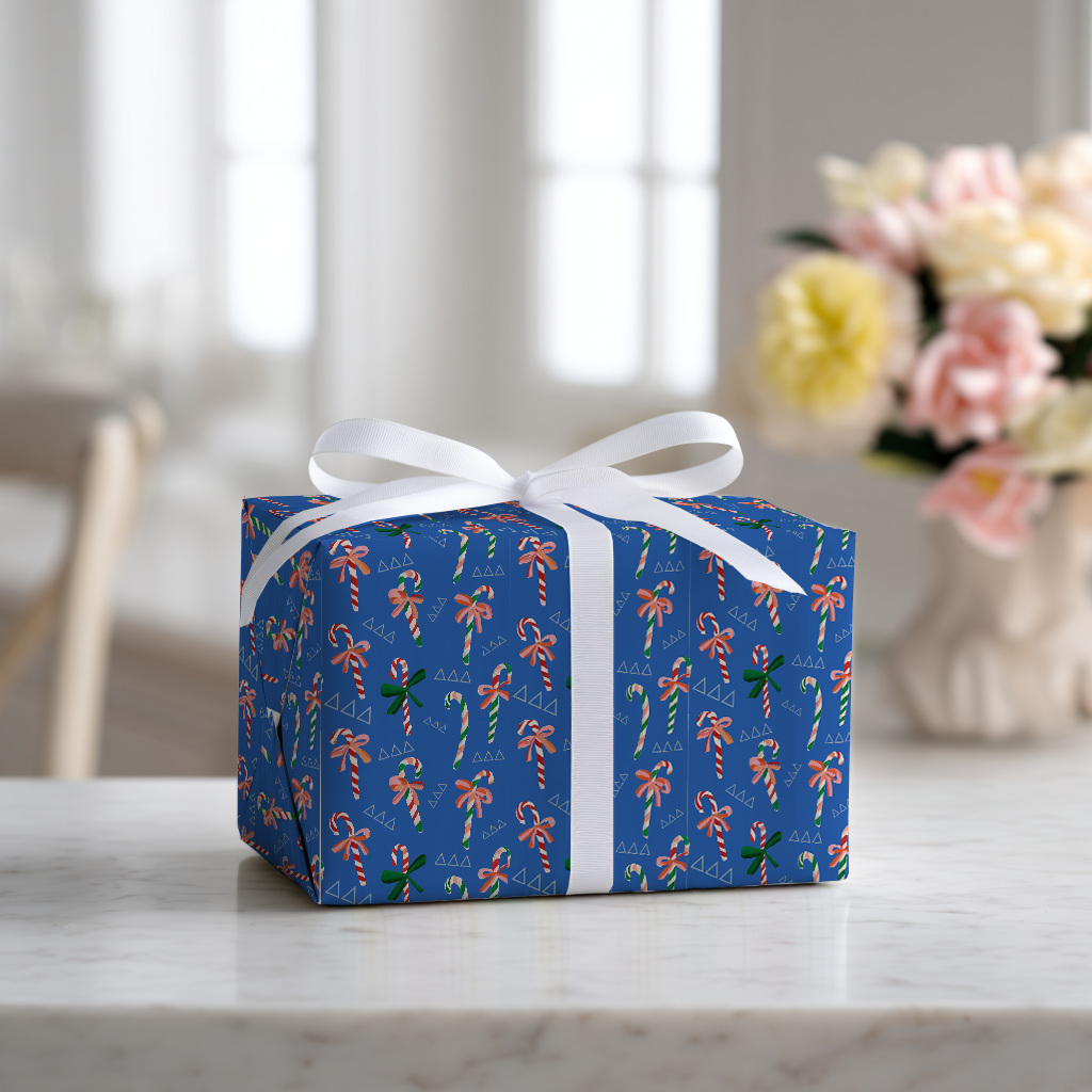 Delta Candy Canes - Wrapping Paper