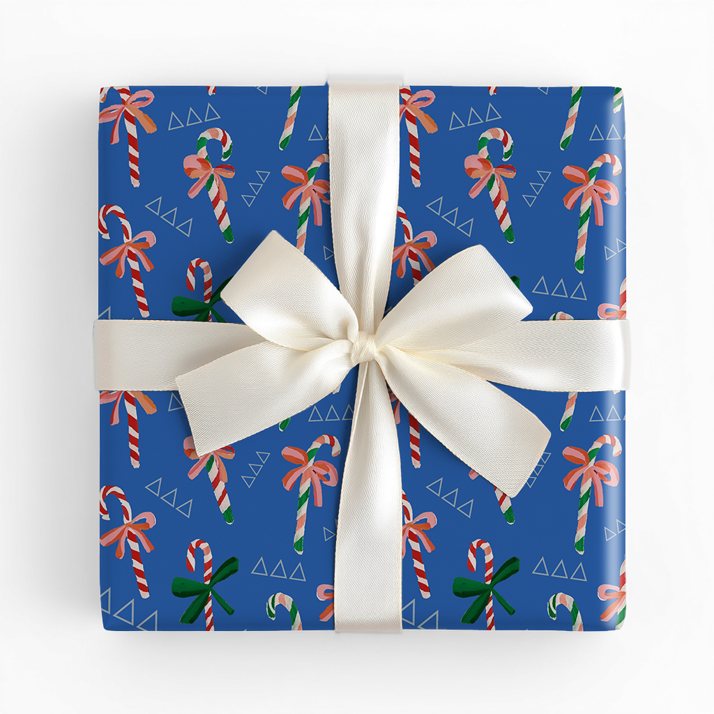 Delta Candy Canes - Wrapping Paper