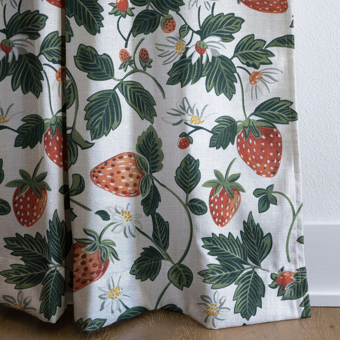 Strawberry Fields - Drapery — corner closeup