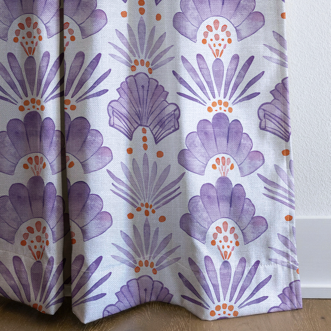 Everly - Drapery — corner closeup