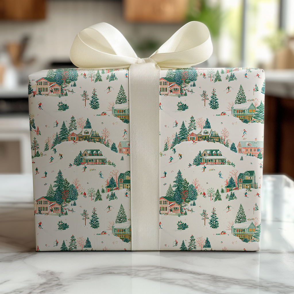 Ski Lodge Christmas - Wrapping Paper