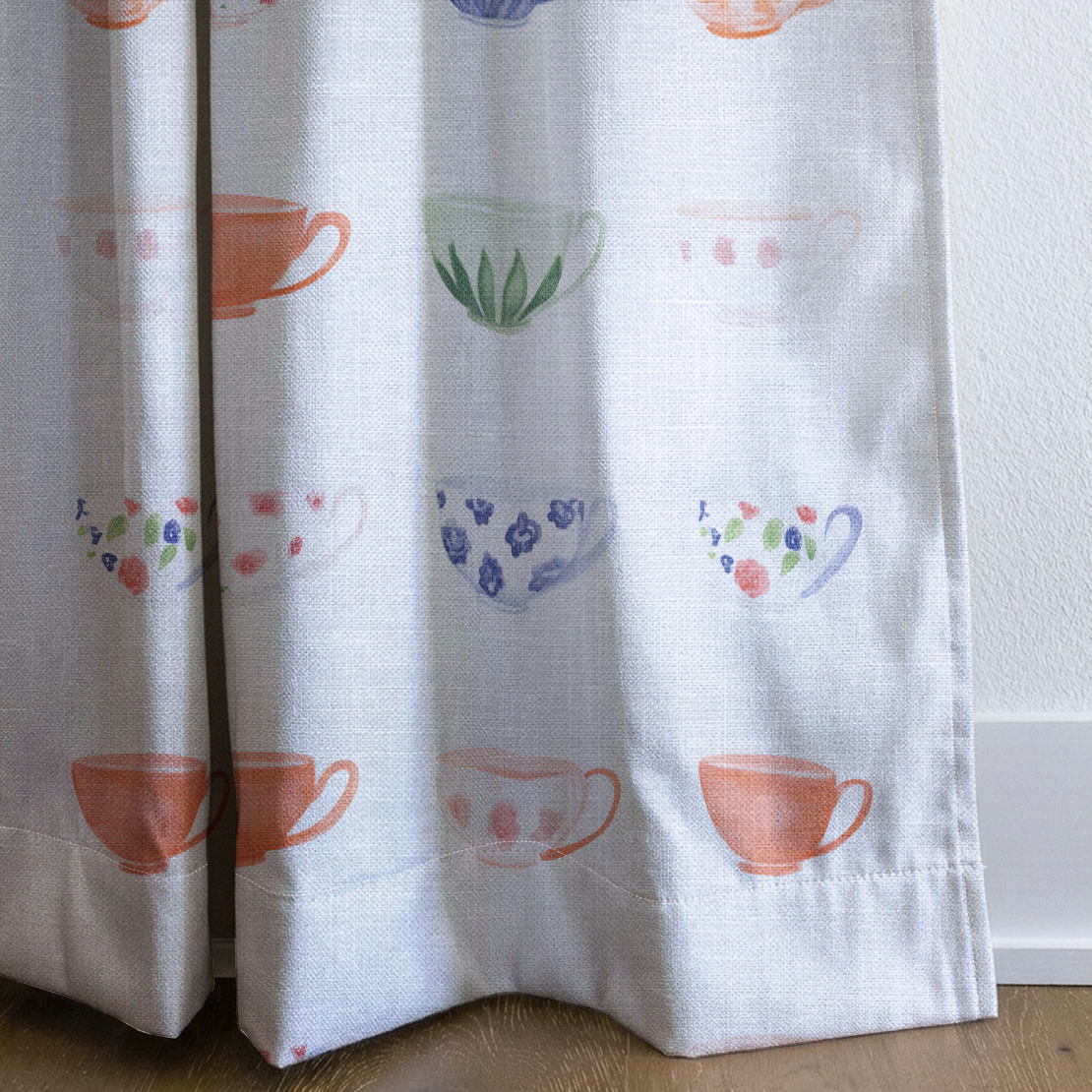 Spot of Tea - Drapery — corner closeup