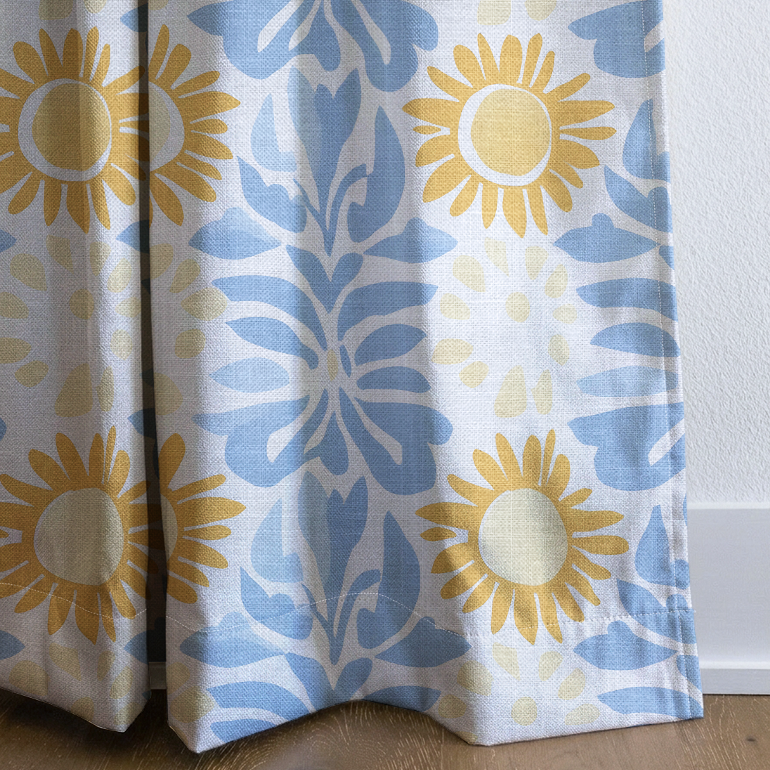 April - Drapery — corner closeup
