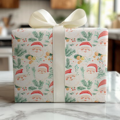 Smiley Santa - Wrapping Paper