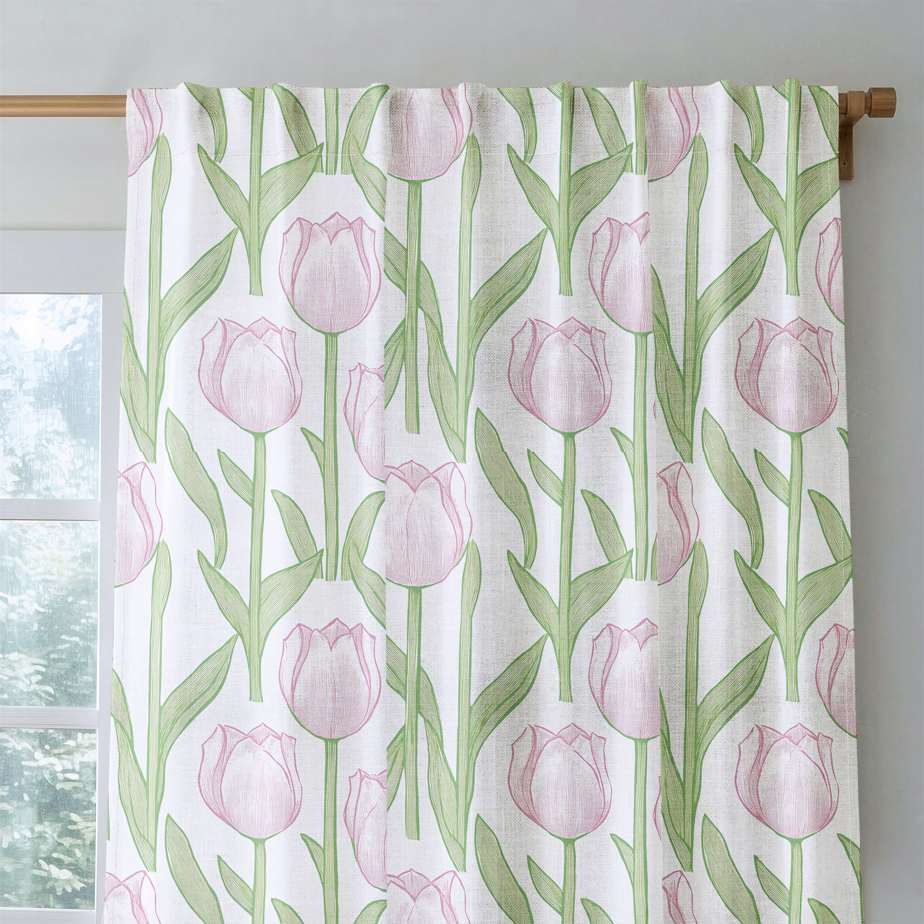 Tulip Meadow - Drapery — rod