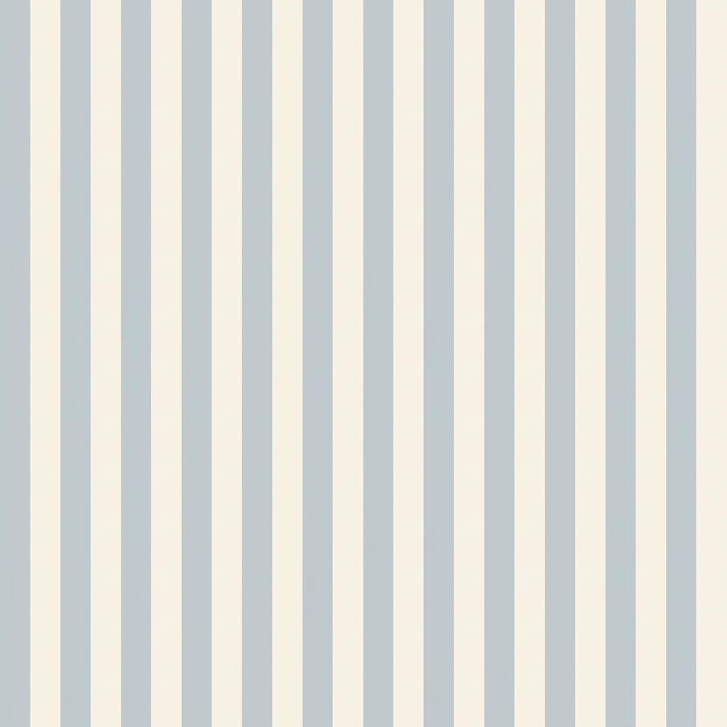 Juliet's Garden Robin Blue Stripe Wallpaper