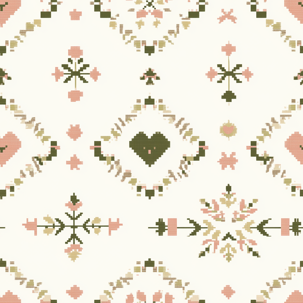 Heartland Stitch Wallpaper