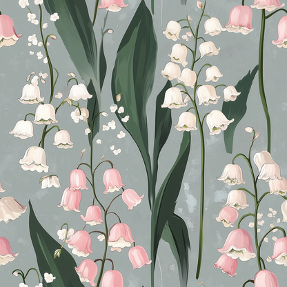 Misty Lilies Wallpaper