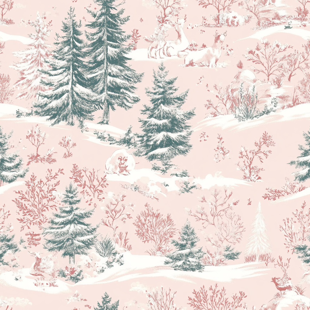 Pastel Frost Toile Wallpaper