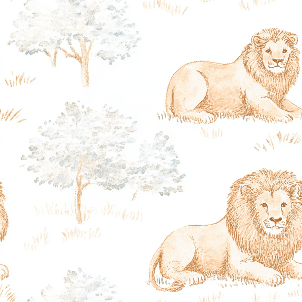 Savanna Slumber Wallpaper