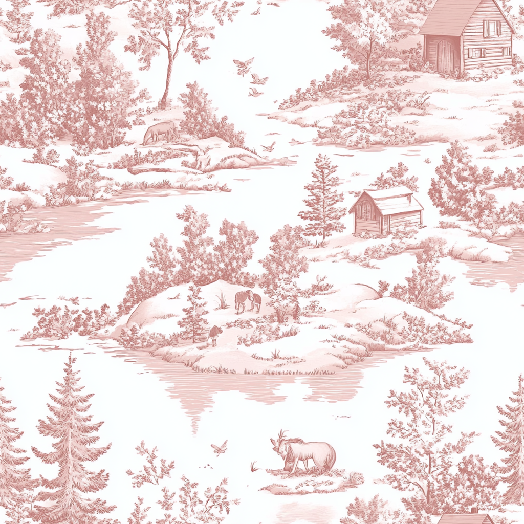 Vintage Woodland Wallpaper