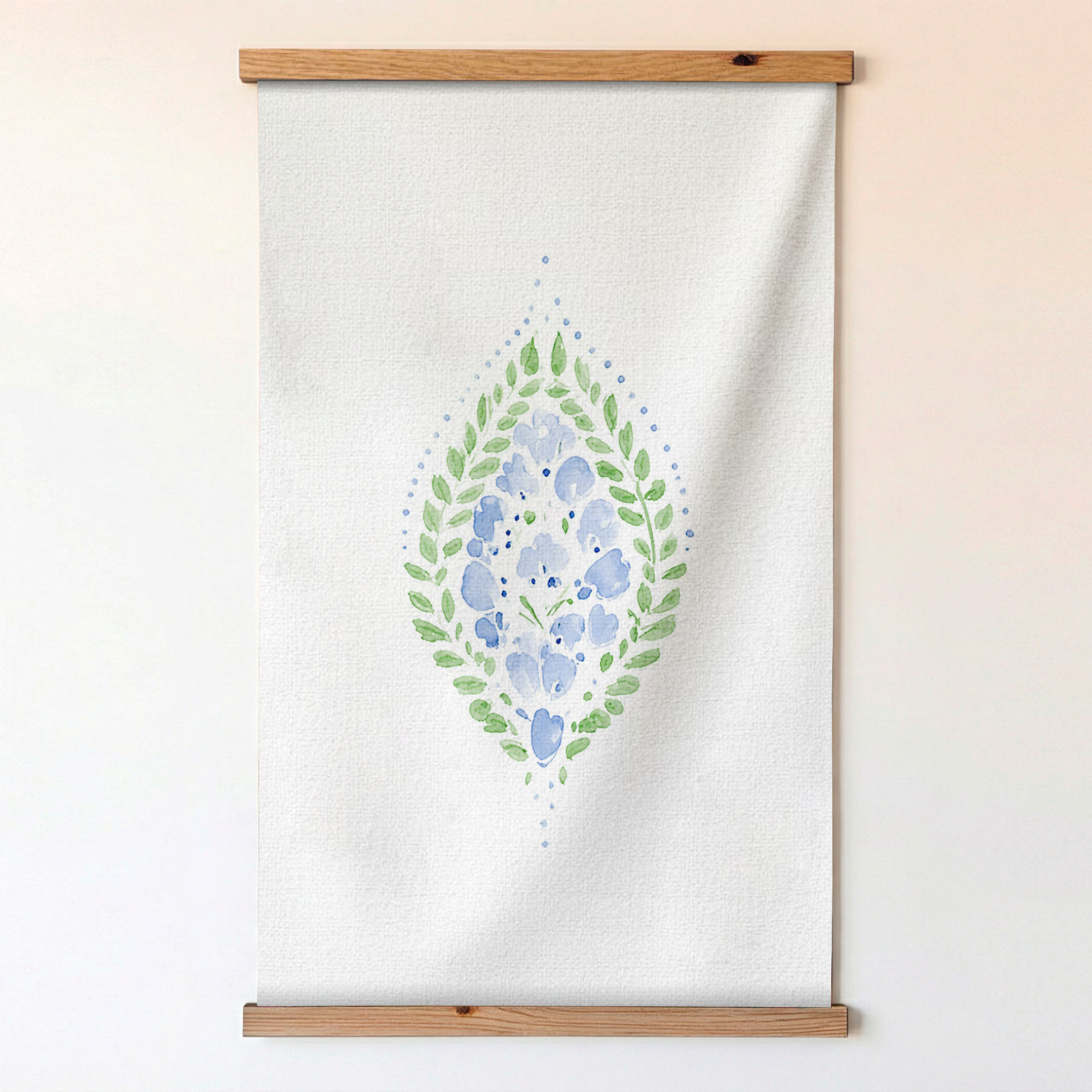Leaf Me Be Cloud Sprig Study - Tapestry